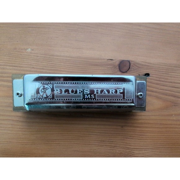 Vintage M. Hohner Blues Harp Key Of G Harmonica with case Made In Germany - Picture 3 of 12